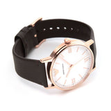 Emporio Armani Dress Quartz White Dial Brown Leather Strap Watch For Men - AR11011 Buy Now By Emporio Armani