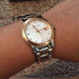 Burberry The City Diamonds White Dial Two Tone Steel Strap Watch for Women - BU9127 Buy Now By Burberry