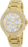 Michael Kors Camille Silver Diamonds Dial Gold Steel Strap Watch for Women - MK5756 Buy Now By Michael Kors