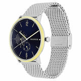 Tommy Hilfiger Brooklyn Quartz Blue Dial Silver Mesh Bracelet Watch for Men - 1791505 Buy Now By Tommy Hilfiger