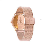 Calvin Klein Minimal Black Dial Rose Gold Mesh Bracelet Watch for Women - K3M2262Y Buy Now By Calvin Klein