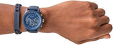 Armani Exchange Outerbanks Chronograph Blue Dial Blue Silicone Strap Watch For Men - AX7128 Buy Now By Armani Exchange