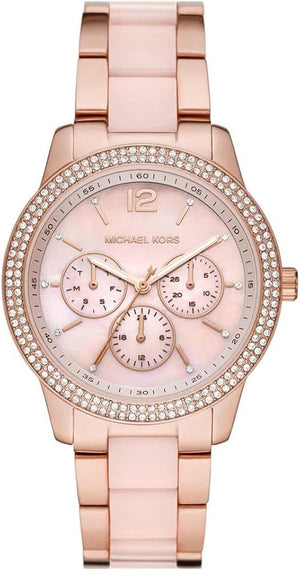 Michael Kors Tibby Multifunction Rose Gold Dial Rose Gold Steel Strap Watch For Women - MK6928 Buy Now By Michael Kors