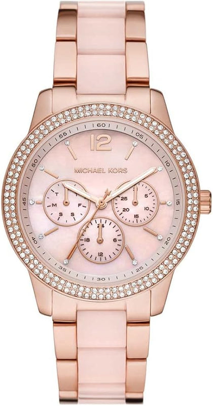 Michael Kors Tibby Multifunction Rose Gold Dial Rose Gold Steel Strap Watch For Women - MK6928 Buy Now By Michael Kors