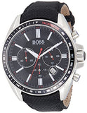 Hugo Boss Driver Black Dial Black Leather Strap Watch for Men -1513087 Buy Now By Hugo Boss