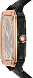 Fossil Inscription Automatic Skeleton Rose Gold Dial Black Leather Strap Watch for Men - BQ2572 Buy Now By Fossil