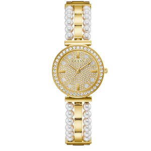 Guess Gala Diamonds Gold Dial Two Tone Steel Strap Watch for Women - GW0531L2 Buy Now By Guess