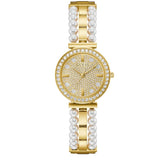 Guess Gala Diamonds Gold Dial Two Tone Steel Strap Watch for Women - GW0531L2 Buy Now By Guess