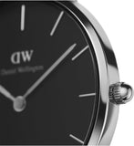 Daniel Wellington Petite Sterling Black Dial Silver Mesh Bracelet Watch For Women - DW00100304 Buy Now By Daniel Wellington
