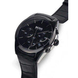 Hugo Boss Onyx Black Dial Black Leather Strap Watch for Men - 1513367 Buy Now By Hugo Boss