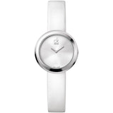 Calvin Klein Firm Silver Dial White Leather Strap Watch for Women - K3N231L6 Buy Now By Calvin Klein