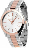 Michael Kors Slim Runway White Dial Two Tone Steel Strap Watch for Women - MK3204 Buy Now By Michael Kors