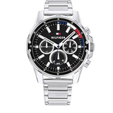 Tommy Hilfiger Mason Multifunction Black Dial Silver Steel Strap Watch For Men - 1791936 Buy Now By Tommy Hilfiger