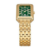 Fossil Raquel Three Hand Date Green Dial Gold Steel Strap Watch For Women - ES5341 Buy Now By Fossil