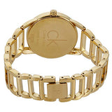 Calvin Klein Stately White Dial Gold Steel Strap Watch for Women - K3G2352W Buy Now By Calvin Klein