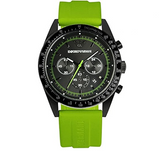 Emporio Armani Sports Analog Black Dial Green Rubber Strap Watch For Men - AR6115 Buy Now By Emporio Armani
