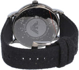 Emporio Armani Luigi Analog Brown Dial Black Leather Strap Watch For Men - AR11156 Buy Now By Emporio Armani