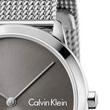 Calvin Klein Minimal Grey Dial Silver Mesh Bracelet Watch for Men - K3M211Y3 Buy Now By Calvin Klein