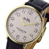 Coach Slim Easton White Dial Black Leather Strap Watch for Women - 14502683 Buy Now By Coach