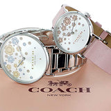 Coach Perry Silver Dial Pink Leather Strap Watch For Women - 14503325 Buy Now By Coach