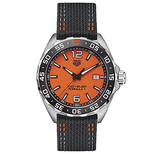 Tag Heuer Formula 1 Quartz Orange Dial Black Nylon Strap Watch for Men - WAZ101A.FC8305 Buy Now By Tag Heuer