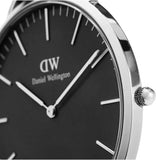 Daniel Wellington Classic Cornwall Quartz Black Dial Black Nylon Strap Watch For Women - DW00100151 Buy Now By Daniel Wellington