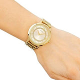 Guess Montauk Gold Dial Gold Steel Strap Watch for Women - W0933L2 Buy Now By Guess