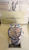 Burberry The City Smoke Dial Checked Brown Leather Strap Watch for Men - BU9358 Buy Now By Burberry