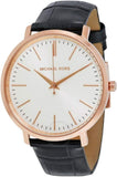 Michael Kors Jaryn Quartz White Dial Black Leather Strap Watch For Women - MK2472 Buy Now By Michael Kors