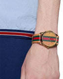 Gucci G Timeless Quartz Brown Dial Brown Leather Strap Unisex Watch - YA1264077 Buy Now By Gucci