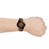 Fossil Townsman Automatic Black Dial Brown Leather Strap Watch for Men - ME3155 Buy Now By Fossil