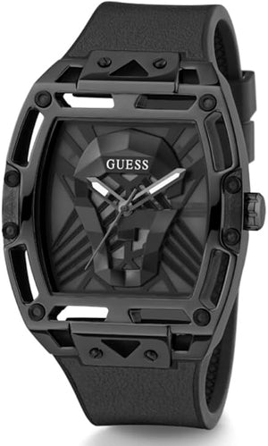 Guess Legend Black Dial Black Silicone Strap Watch For Men - GW0500G2 Buy Now By Guess