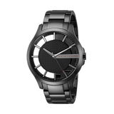 Armani Exchange Hampton Chronograph Black Dial Black Steel Strap Watch For Men - AX2189 Buy Now By Armani Exchange
