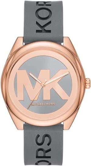 Michael Kors Janelle Three Hand Grey Dial Grey Rubber Strap Watch For Women - MK7314 Buy Now By Michael Kors