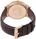 Emporio Armani Classic Analog Silver Dial Brown Leather Strap Watch For Men - AR9101 Buy Now By Emporio Armani