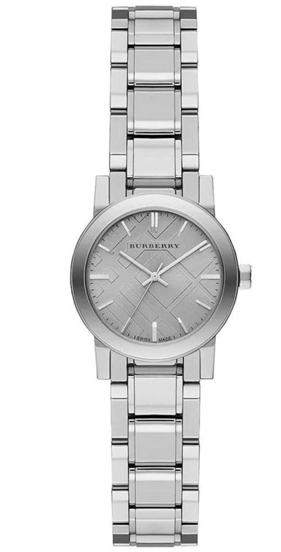 Burberry The City Silver Diamonds Dial Silver Steel Strap Watch for Women - BU9230 Buy Now By Burberry