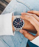 Tommy Hilfiger Mason Quartz Blue Dial Silver Steel Strap Watch for Men - 1791788 Buy Now By Tommy Hilfiger