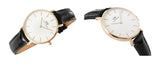 Daniel Wellington Petite Reading White Dial Black Leather Strap Watch For Women - DW00100173 Buy Now By Daniel Wellington