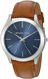 Michael Kors Slim Runway Analog Blue Dial Brown Leather Strap Watch For Men - MK8508 Buy Now By Michael Kors