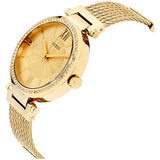 Guess Soho Champagne Dial Stainless Steel Mesh Bracelet Watch For Women - W0638L2 Buy Now By Guess