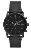 Fossil Commuter Black Dial Black Leather Strap Watch for for Men - FS5504 Buy Now By Fossil