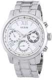 Guess Sunrise Multifunction Quartz White Dial Silver Steel Strap Watch For Women - W0330L3 Buy Now By Guess