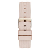 Guess Heiress Diamonds Rose Gold Dial Pink Rubber Strap Watch for Women - GW0407L3 Buy Now By Guess