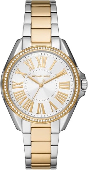 Michael Kors Kacie Three Hand Silver Dial Two Tone Steel Strap Watch for Women - MK6931 Buy Now By Michael Kors