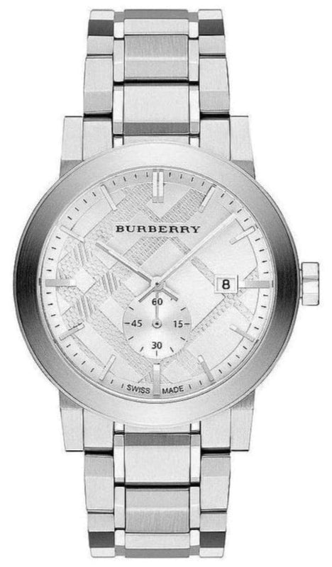 Burberry The City Silver Dial Silver Steel Strap Watch for Men - BU9900 Buy Now By Burberry