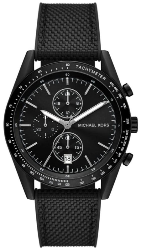 Michael Kors Accelerator Chronograph Black Dial Black Nylon Strap Watch for Men - MK9143 Buy Now By Michael Kors
