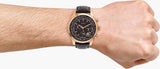 Guess Pursuit Chronograph Brown Dial Brown Leather Strap Watch for Men - W0500G3 Buy Now By Guess