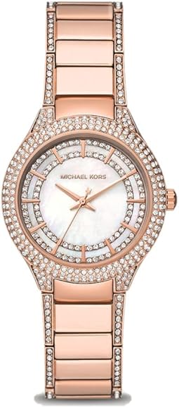 Michael Kors Sylvia Mother Of Pearl Dial Rose Gold Steel Strap Watch for Women - MK4656 Buy Now By Michael Kors