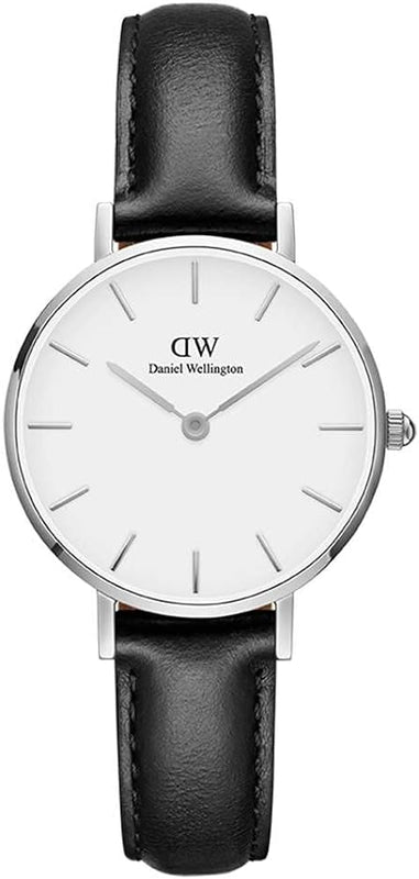 Daniel Wellington Classic Petite Sheffield White Dial Black Leather Strap Watch For Women - DW00100186 Buy Now By Daniel Wellington