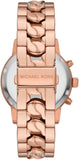 Michael Kors Ritz Chronograph Rose Gold Dial Rose Gold Steel Strap Watch For Women - MK7223 Buy Now By Michael Kors